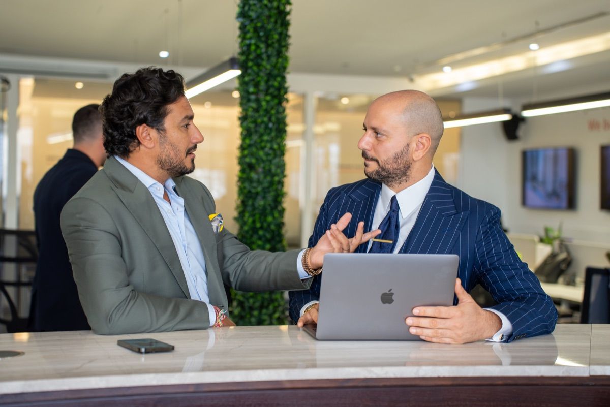 Provident commercial advisors meeting a client